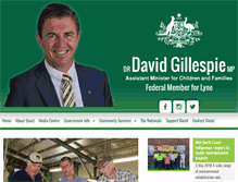 Tablet Screenshot of davidgillespie.com.au